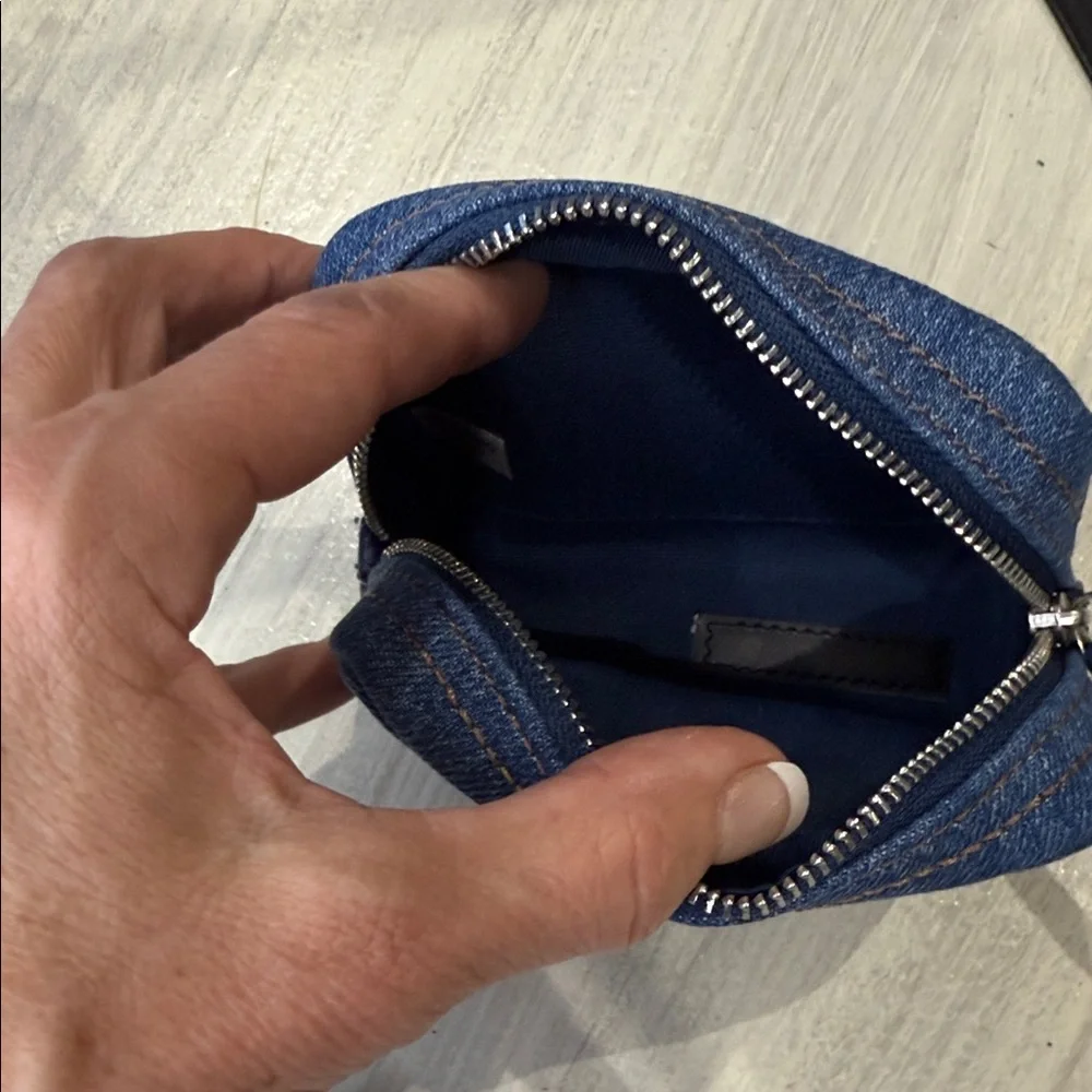 Coach Denim Blue Wristlet